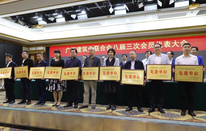 公司副总经理周兴耀代表公司上台领取牌匾。李立云 摄.jpg